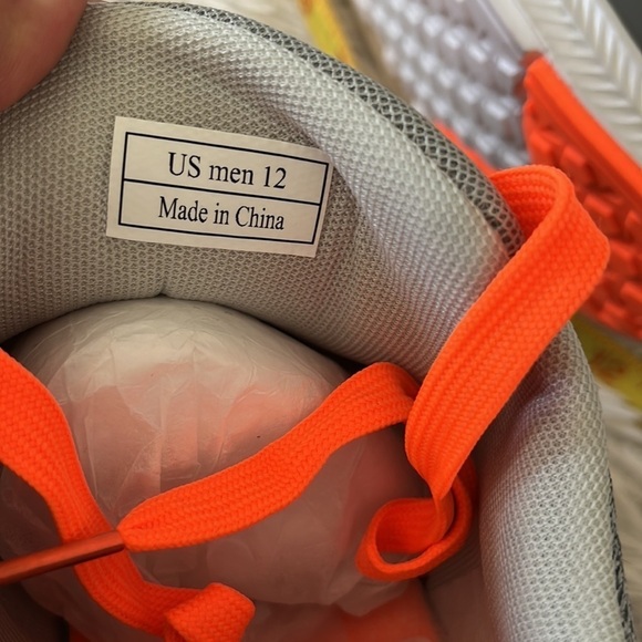 New NOW Men’s embroidered back Walking Shoes in grey multi size 12 - Picture 12 of 12